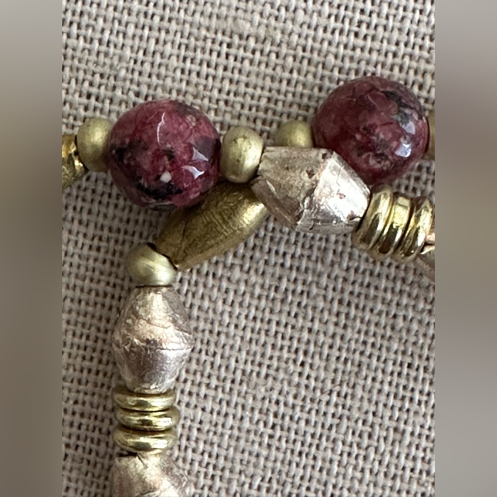 26 inch African Inspired bead necklace NWOT - Picture 5 of 11